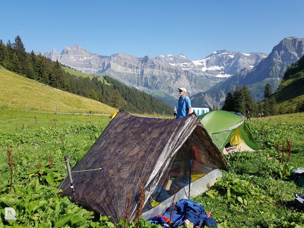 Nach dem ersten Tag im Ziel auf rund 2000 Meter