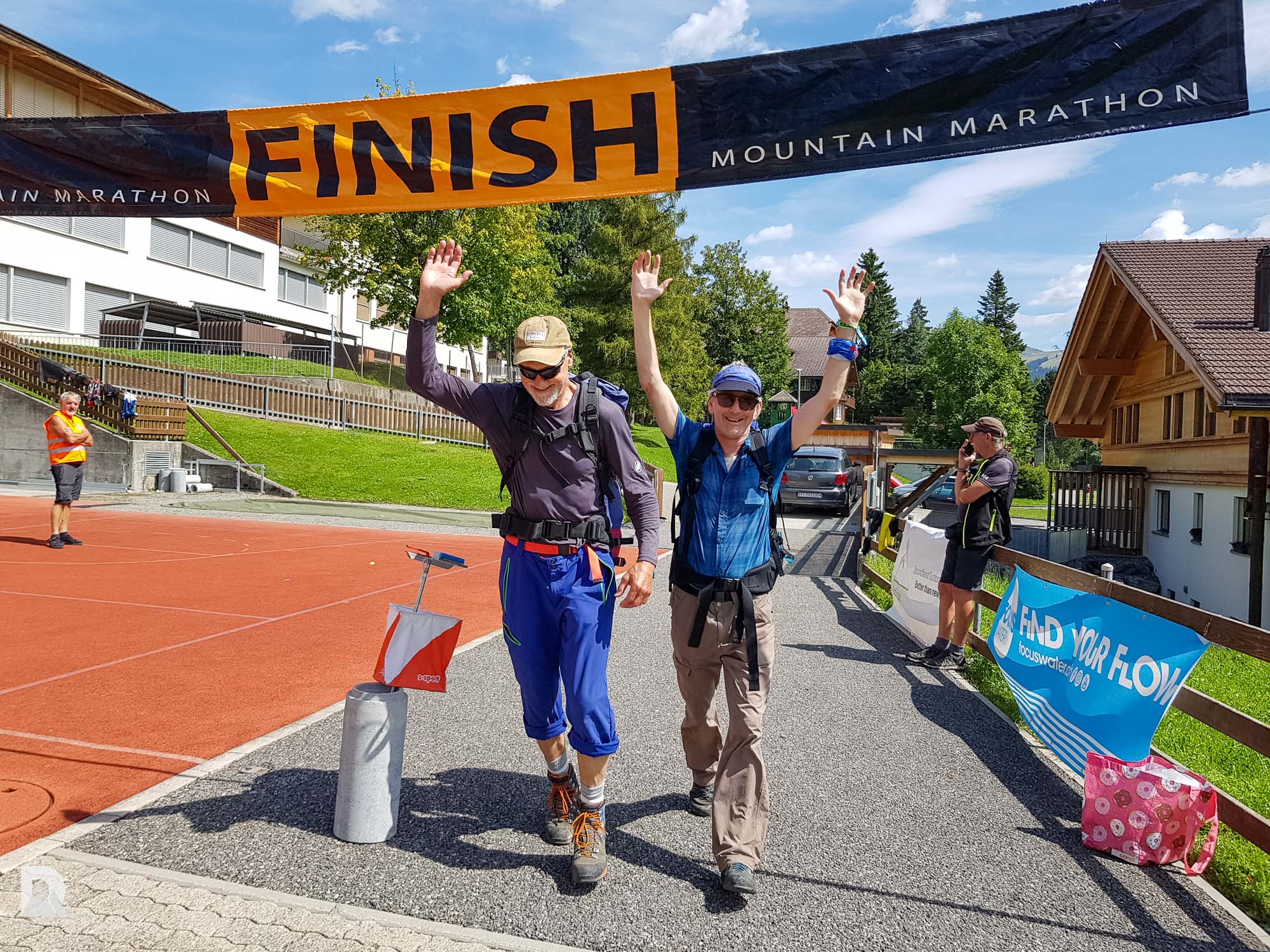 Zieleinlauf am zweiten Tag in Adelboden