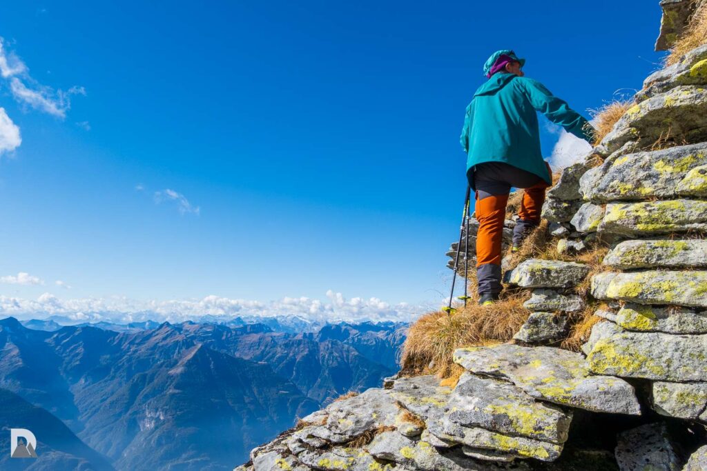 Aufstieg Pizzo Claro, Reto am Südgrat
