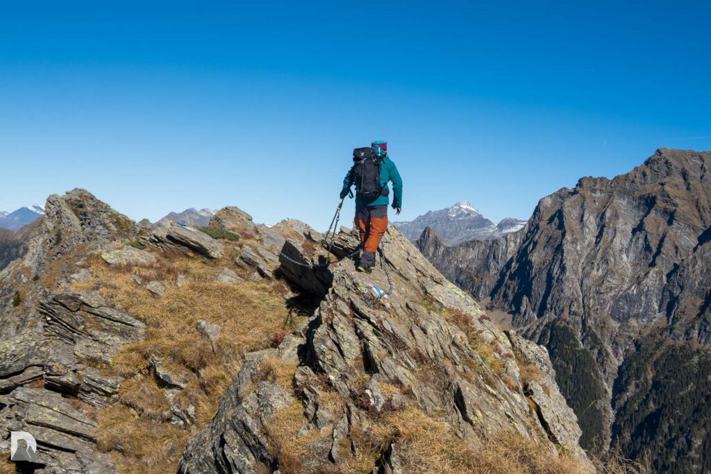 Senda del Bo 2295, Reto auf dem ausgesetzten Gipfel